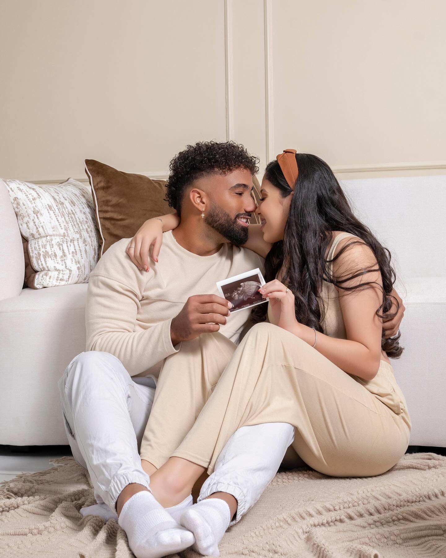 Ezequiel Duran is eagerly giving thanks as he and his wife anticipate the arrival of their firstborn son